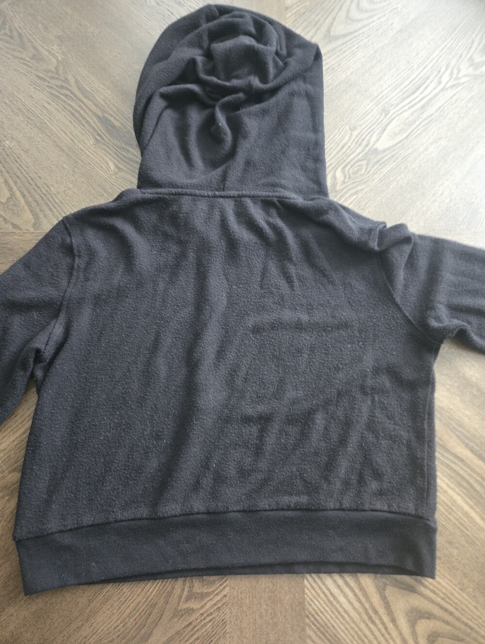 Alo Yoga Alolux Soho Getaway Cropped Hoodie in Black sz SMALL - Picture 8 of 9